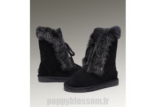 Recommandé étoiles Ugg-199 court en fourrure de renard noir Bottes?